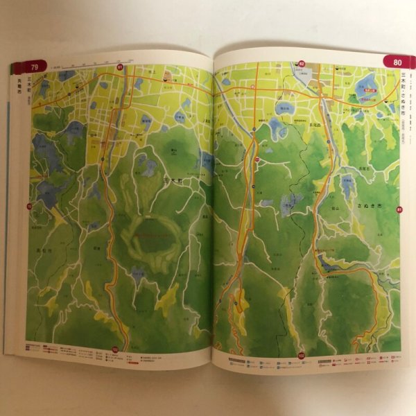 画像5: 香川県 イラスト地図 県内全域リアル描写 2002年 四国新聞社 アドプランター 香川県 (5)