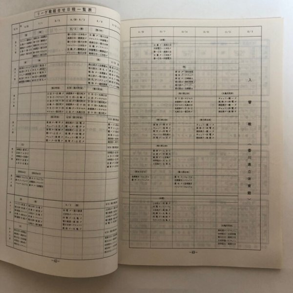 画像7: 香川県バスケットボールリーグ’90第18回 香川県バスケットボール協会 香川県バスケットボールリーグ運学委員会 1990年 香川県 (7)