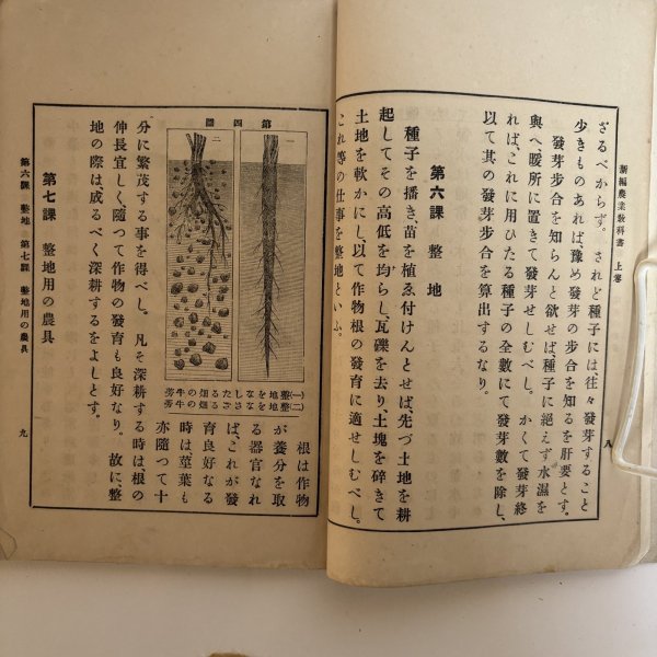 画像5: 新編 農業教科書 上・下巻  2冊セツト 大正元年 私立岡山県教育会 合資会社六盟館 岡山県 (5)