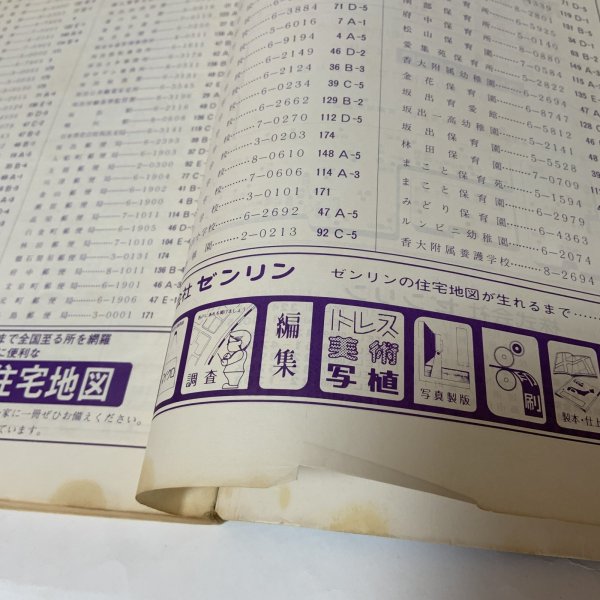 画像8: ゼンリンの住宅地図 香川県坂出市（櫃石島・岩黒島・与島） 宇多津町 株式会社ゼンリン 昭和58年 (8)