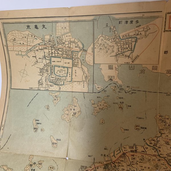 画像5: 香川県 日本府県管内地図 昭和4年 1929年 駸々堂旅行案内部 (5)