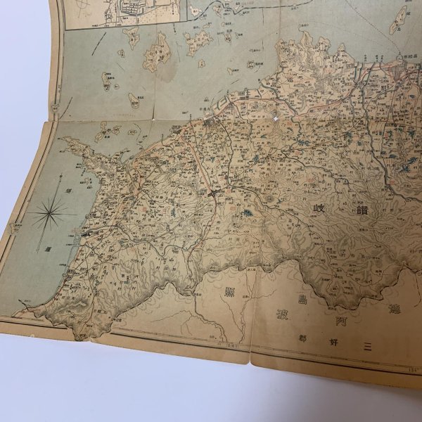 画像7: 香川県 日本府県管内地図 昭和4年 1929年 駸々堂旅行案内部 (7)